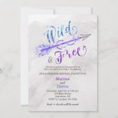 "Wilde und freie Pfeile" Party Einladung der Gesch (Vorderseite)