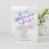 "Wilde und freie Pfeile" Party Einladung der Gesch (Stehend Vorderseite)