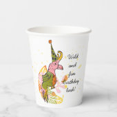 Wilde und freie Safari-Kinder Gemeinsame Geburtsta Pappbecher (Rückseite)