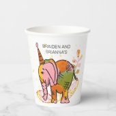 Wilde und freie Safari-Kinder Gemeinsame Geburtsta Pappbecher (Vorderseite)