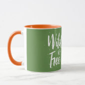 Wilde und freie Typografie Tasse (Links)
