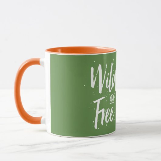 Wilde und freie Typografie Tasse (Links)