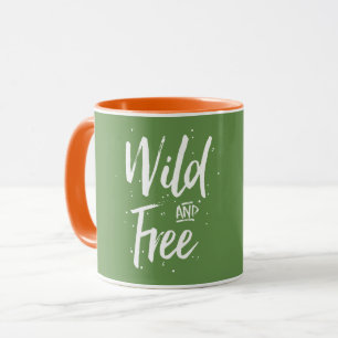 Wilde und freie Typografie Tasse
