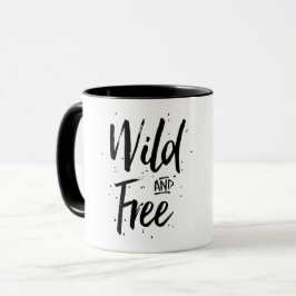 Wilde und freie Typografie Tasse