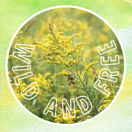 Wilde und freie Wildblumen - Selbstvertrauen Fensteraufkleber