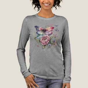 Wilde und gratis Schmetterlingsflora wild lebende  Tri-Blend Shirt
