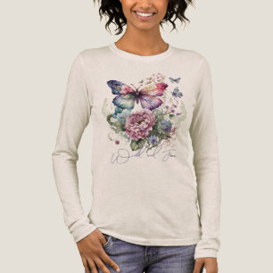 Wilde und gratis Schmetterlingsflora wild lebende  Tri-Blend Shirt