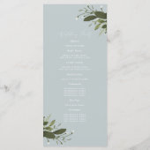 Wilde und grüne Hochzeiten Programm (Rückseite)