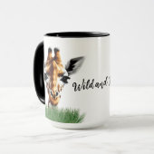 Wilde und kostenlose Giraffe Tasse (Vorderseite Links)
