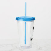 Wilde und kostenlose Scheidung Single Woman Party Acryltrinkbecher (Rechts)