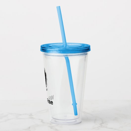 Wilde und kostenlose Scheidung Single Woman Party Acryltrinkbecher (Links)