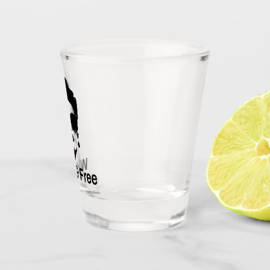 Wilde und kostenlose Scheidung Single Woman Party Schnapsglas (Rechts)