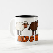 wilde und wollige Tasse (Vorderseite Links)