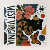 Wilde und wundervolle West Virginia-Folkart Puzzle (Horizontal)