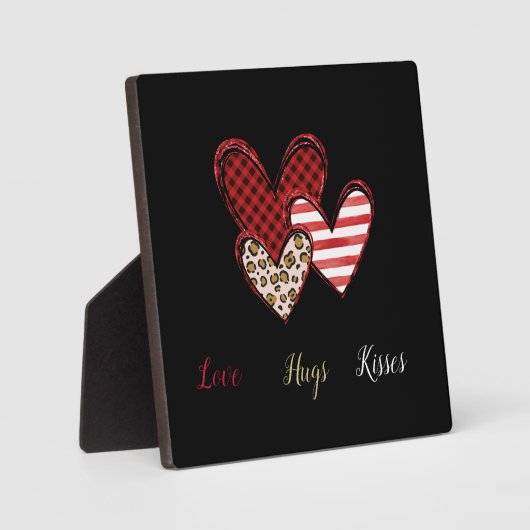 Wilde Valentinplakette Fotoplatte (Vorderseite)