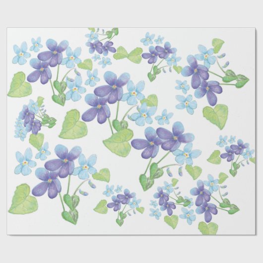 Wilde Violet-Blume Geschenkpapier (Flach)