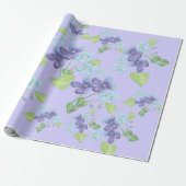 Wilde Violet-Blume Geschenkpapier (Ungerollt)