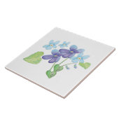 Wilde Violet-Blume - Illustration Fliese (Seite)