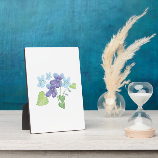 Wilde Violet-Blume - Illustration Fotoplatte (Seite)