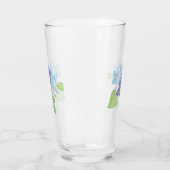 Wilde Violet-Blume - Illustration Glas (Links)