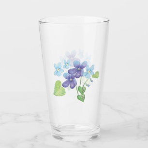 Wilde Violet-Blume - Illustration Glas