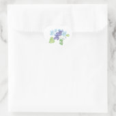 Wilde Violet-Blume - Illustration Herz-Aufkleber (Tasche)