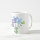 Wilde Violet-Blume - Illustration Kaffeetasse (VorderseiteRechts)