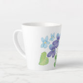 Wilde Violet-Blume - Illustration Milchtasse (Linke Ecke)