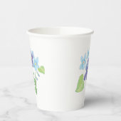 Wilde Violet-Blume - Illustration Pappbecher (Links)