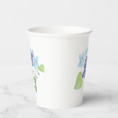Wilde Violet-Blume - Illustration Pappbecher (Rechts)