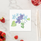 Wilde Violet-Blume - Illustration Serviette (Beispiel)