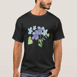 Wilde Violet-Blume - Illustration T-Shirt