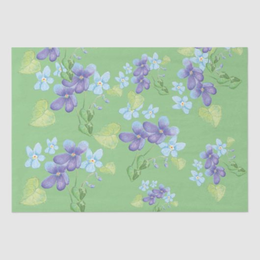 Wilde Violet-Blume Seidenpapier (Vorderseite)