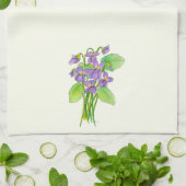 Wilde Violets Küchentücher (Gefaltet)