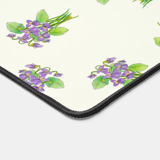 Wilde Violets Schreibtischunterlage (Ecke)