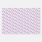 Wilde Violets Wasserfarben Handgemalt Geschenkpapier Set (Vorderseite 3)