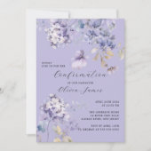Wilde Violetten-Bestätigung Einladung (Vorderseite)