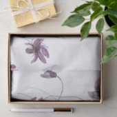 Wilde Violetten Wasserfarben Handgestrichen Mit Mo Seidenpapier (Geschenk)