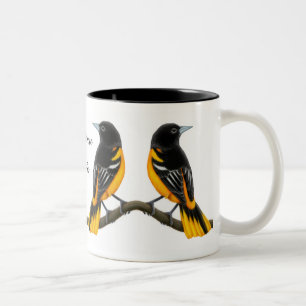 Wilde Vogel-Tasse Baltimores Oriole Zweifarbige Tasse