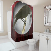 Wilde Vogelkunst - Der Mondraf Duschvorhang (Beispiel)