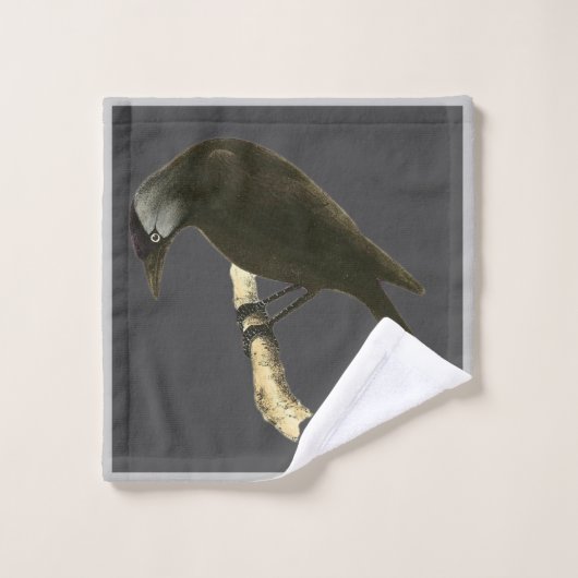 Wilde Vogelkunst - Der Raven Waschlappen (Waschlappen)