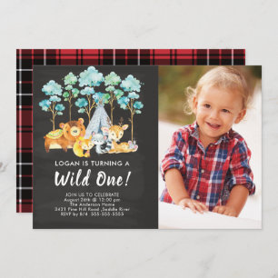 Wilde Waldflächen Einladung zum Geburtstag