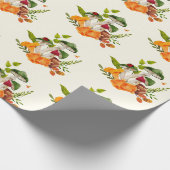 Wilde Waldpilzernte Geschenkpapier (Ecke)