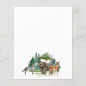 Wilde Waldtiere zum Geburtstag Flyer (Hinten)