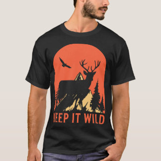 Wilde Wander-Grafik T-Shirt