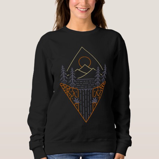 Wilde Wasserfälle Sweatshirt (Vorderseite)