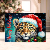 Wilde Weihnachten wünscht Weihnachtsmannmütze Chee