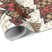 Wilde Weihnachtsbäume Umschlagpapier Geschenkpapier (Rolleneckpunkt)