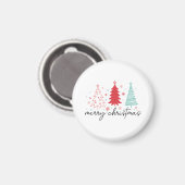 Wilde Weihnachtszeit-Blume Magnet (Vorderseite/Rückseite)