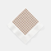 Wilde Weihnachtszeit-Blume Serviette (Ecke)